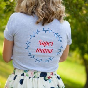 Dojčo tričko na dojčenie Super mama